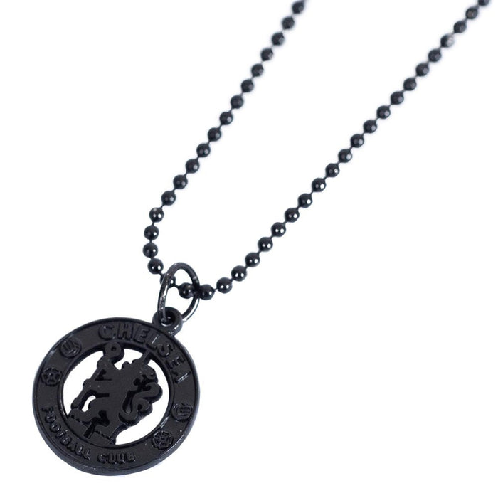 Chelsea FC Black Plated Pendant & Chain - Excellent Pick