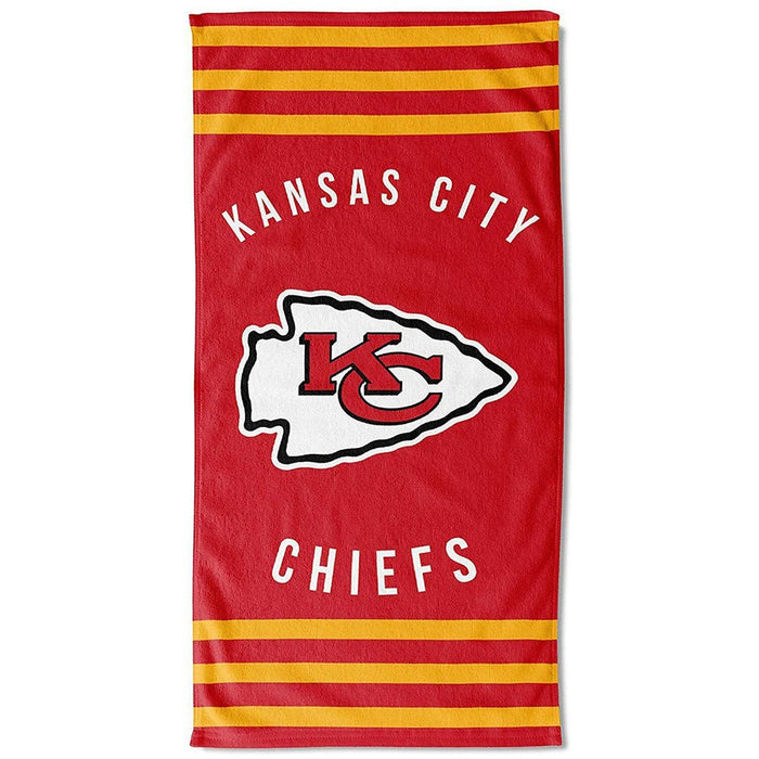 Kansas City Chiefs Stripe Towel - Excellent Pick