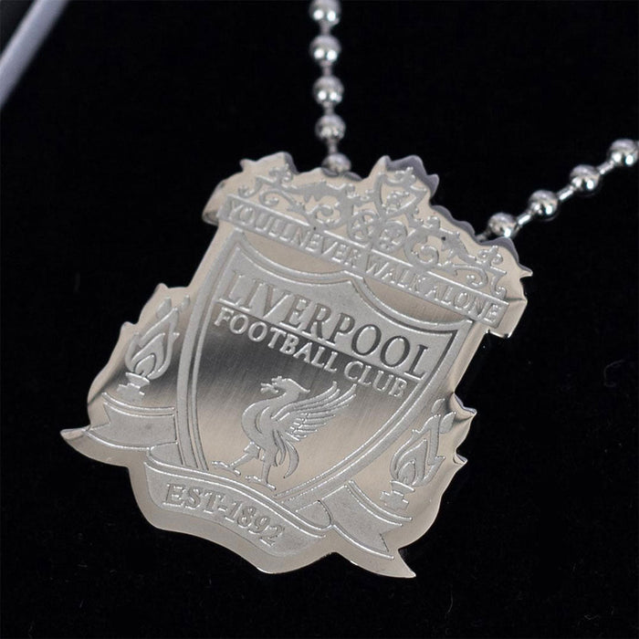 Liverpool FC Stainless Steel Large Pendant & Chain - Excellent Pick