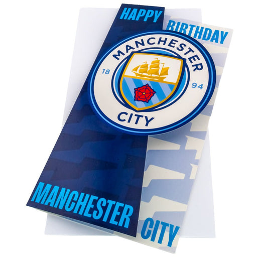 Manchester City FC Crest Birthday Card - Excellent Pick