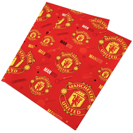 Manchester United FC Text Gift Wrap - Excellent Pick