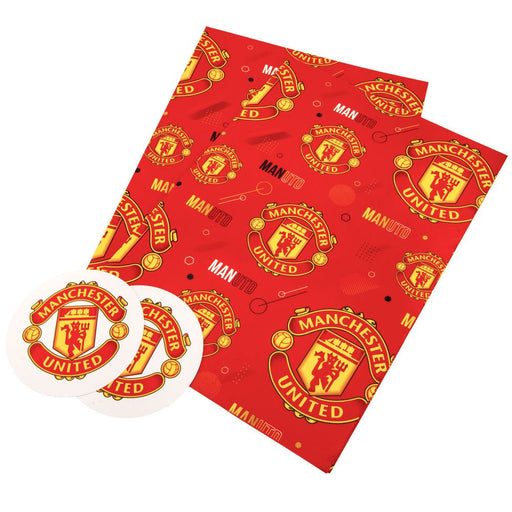Manchester United FC Text Gift Wrap - Excellent Pick