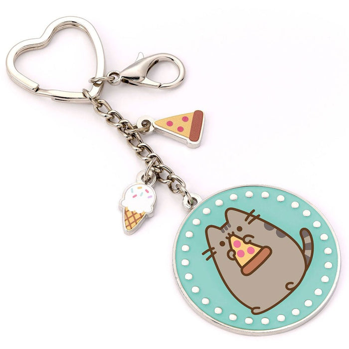 Pusheen Charm Keyring Pizza - Excellent Pick