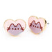 Pusheen Gold Plated Heart Earrings - Excellent Pick