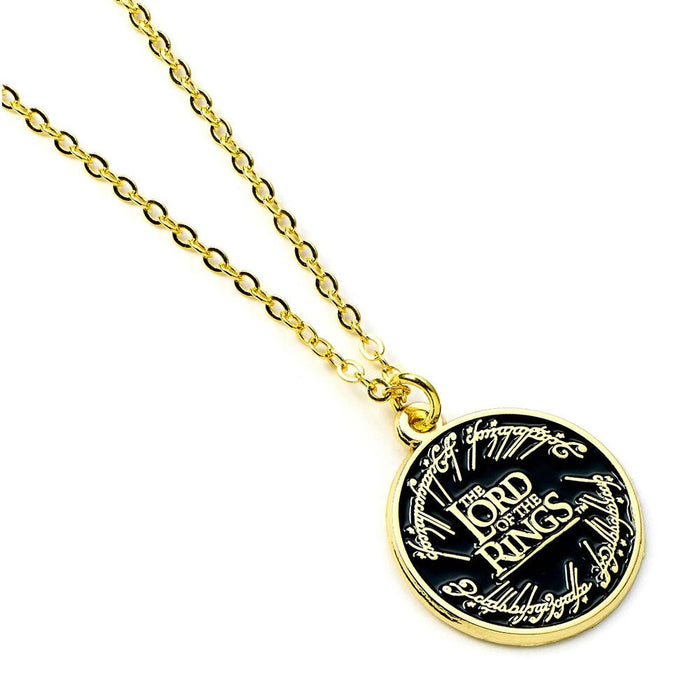 The Lord Of The Rings Gold Plated Necklace Logo - Excellent Pick