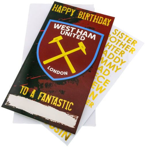 West Ham United FC Personalised Birthday Card - Excellent Pick