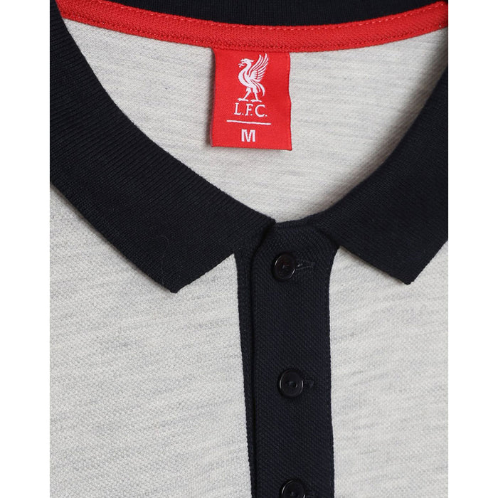 Liverpool FC Colour Block Polo Mens Navy Large