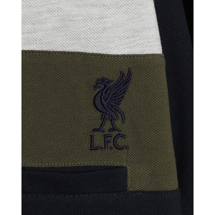 Liverpool FC Colour Block Polo Mens Navy XX Large