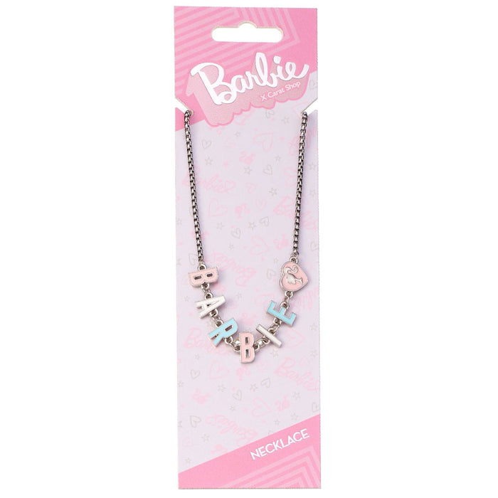 Barbie Silver Plated Enamel Letter Necklace