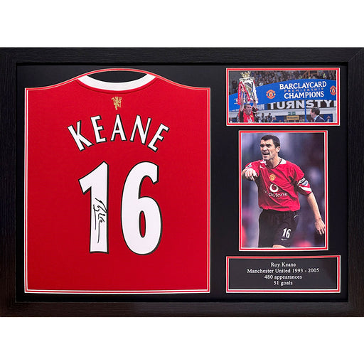 Manchester United FC Keane Signed Shirt (Framed)