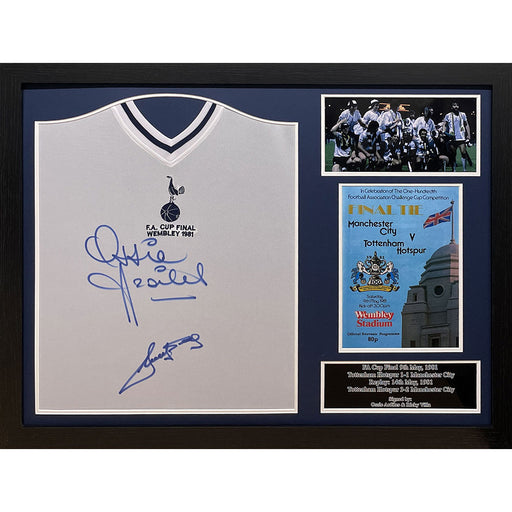 Tottenham Hotspur FC 1981 Ardiles & Villa Signed Shirts (Dual Framed)