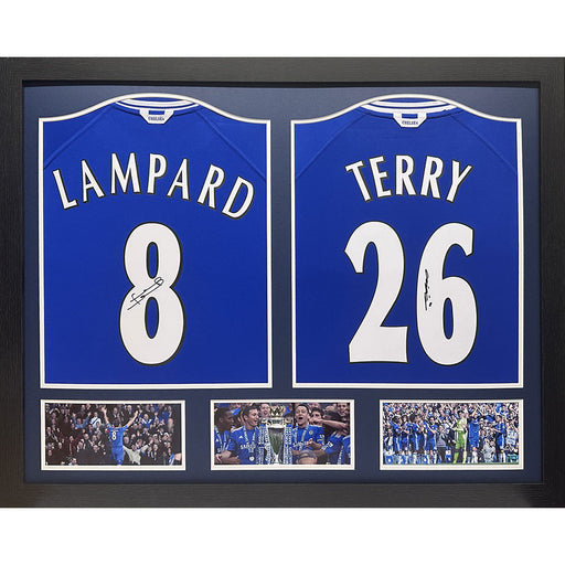 Chelsea FC Lampard & Terry Signed Shirts (Dual Framed)