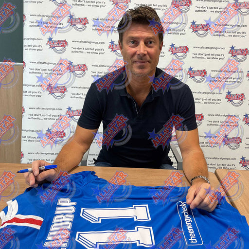Rangers FC Laudrup & Gascoigne Signed Shirts (Dual Framed)