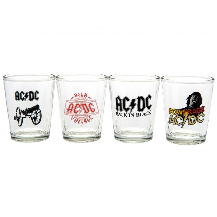 AC/DC 4pk Shot Glass Set - Excellent Pick