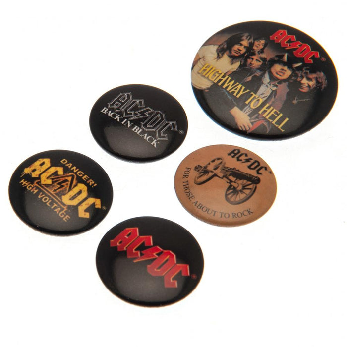 AC/DC Button Badge Set - Excellent Pick