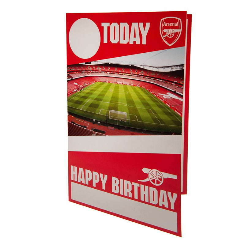 Arsenal FC Birthday Card With Stickers - Excellent Pick