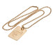 Arsenal FC Gold Plated Dog Tag & Chain - Excellent Pick