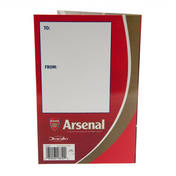 Arsenal FC Pop-Up Birthday Card - Excellent Pick