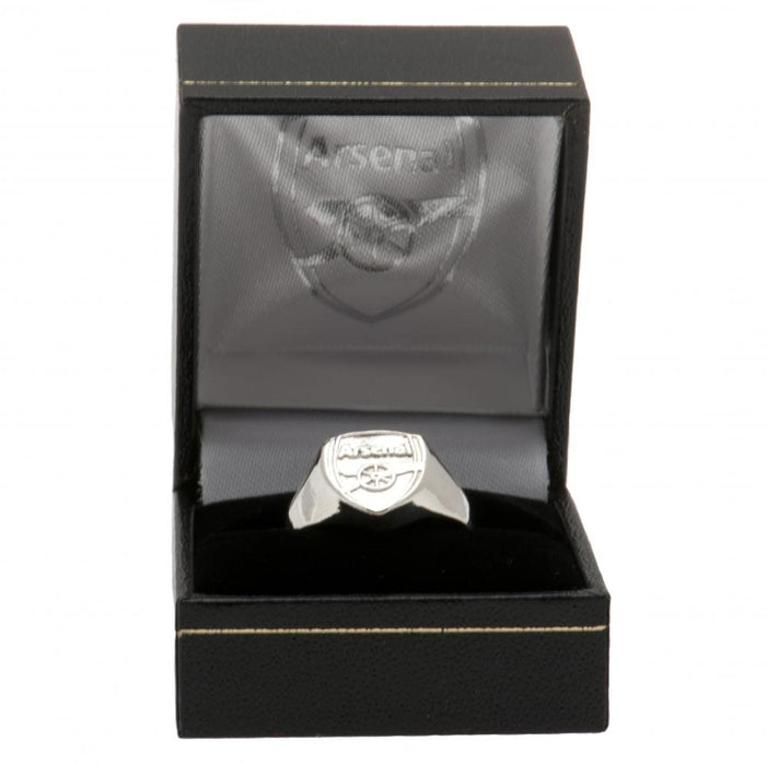 Arsenal FC Silver Plated Crest Ring Small - Excellent Pick