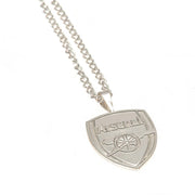 Arsenal FC Silver Plated Pendant & Chain XL - Excellent Pick