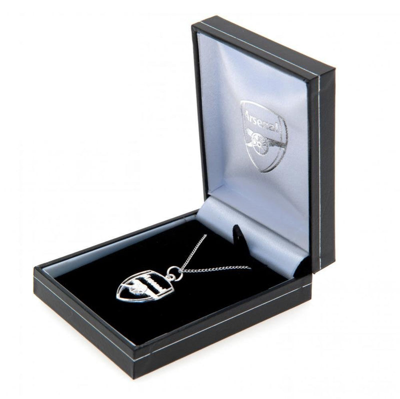 Arsenal FC Sterling Silver Pendant & Chain CR - Excellent Pick