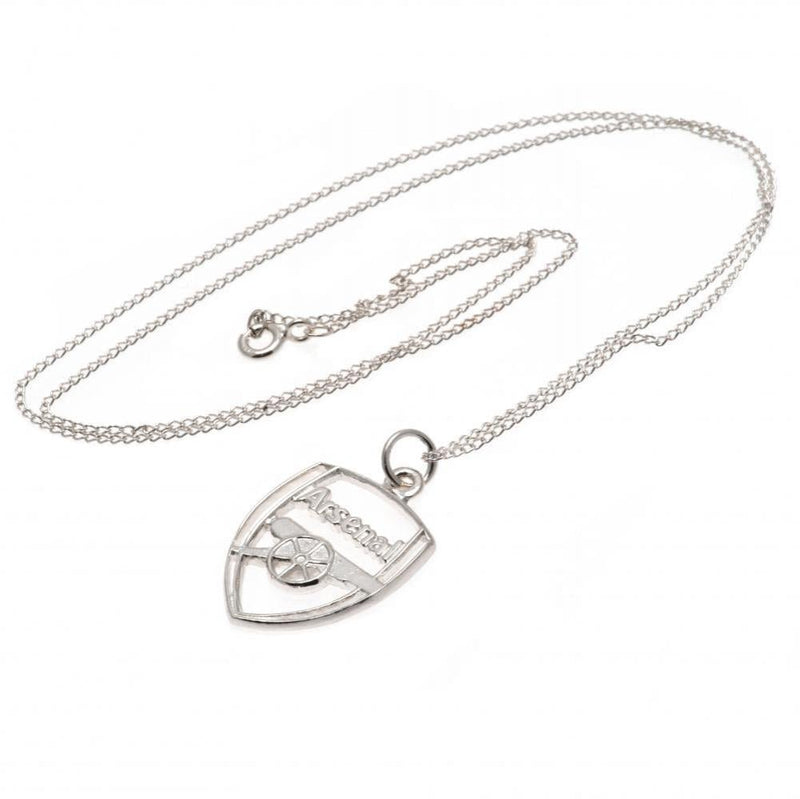 Arsenal FC Sterling Silver Pendant & Chain CR - Excellent Pick