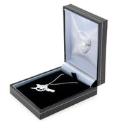 Arsenal FC Sterling Silver Pendant & Chain GN - Excellent Pick