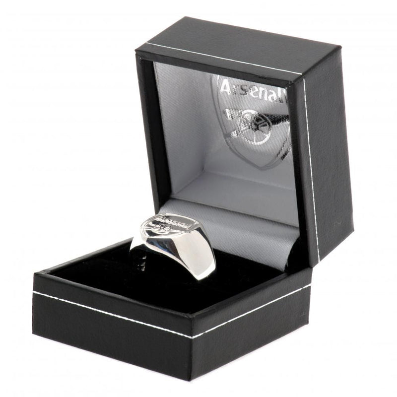 Arsenal FC Sterling Silver Ring Small - Excellent Pick