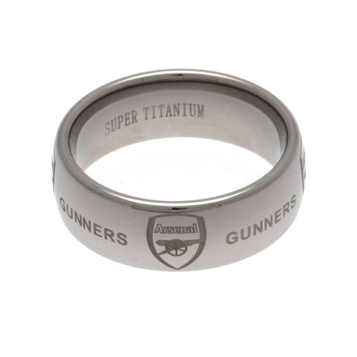 Arsenal FC Super Titanium Ring Large - Excellent Pick