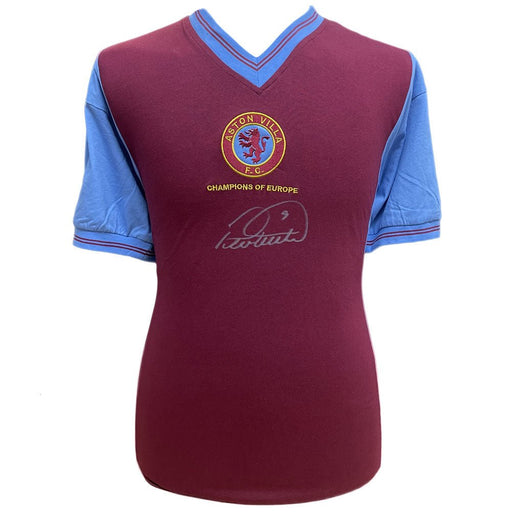 Aston Villa FC 1982 Withe Signed Shirt - Excellent Pick