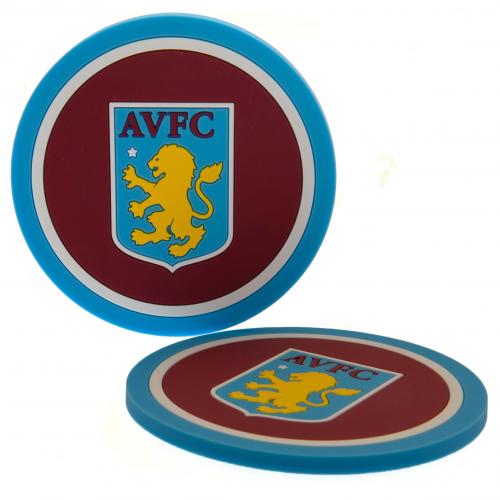 Aston Villa Fc 2pk Coaster Set - Excellent Pick