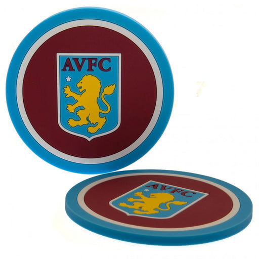 Aston Villa Fc 2pk Coaster Set - Excellent Pick