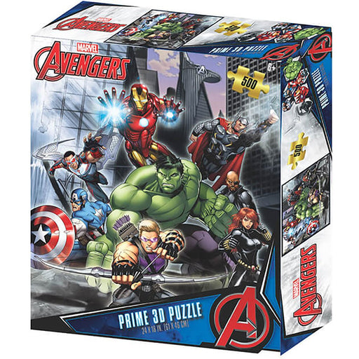Avengers 3D Image Puzzle 500pc - Excellent Pick