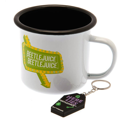 Beetlejuice Enamel Mug & Keyring Set - Excellent Pick