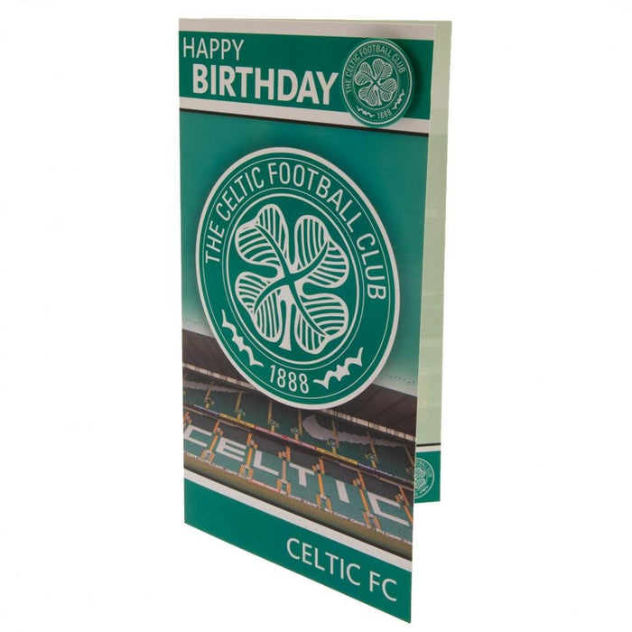 Celtic FC Birthday Card & Badge - Excellent Pick