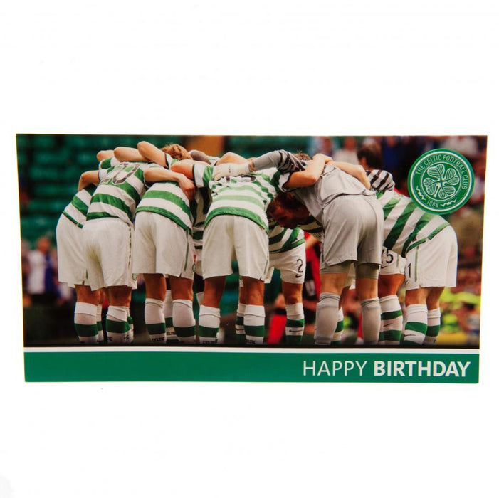 Celtic FC Birthday Card Huddle - Excellent Pick
