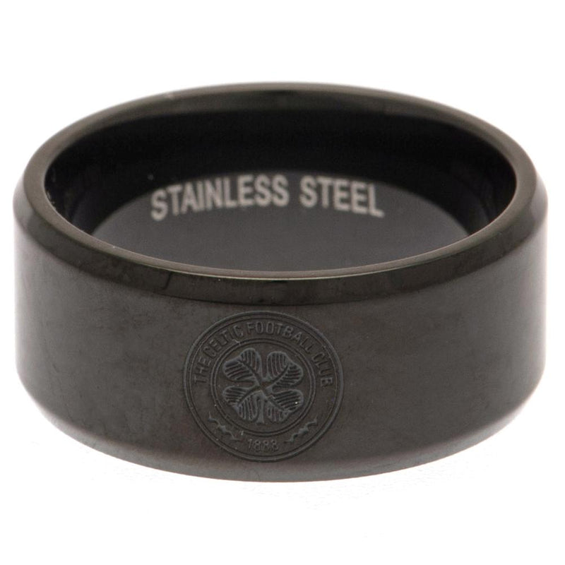 Celtic FC Black IP Ring Medium - Excellent Pick