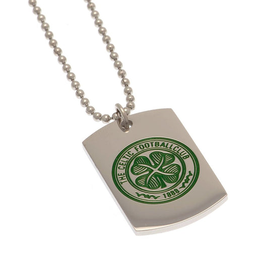 Celtic FC Enamel Crest Dog Tag & Chain - Excellent Pick