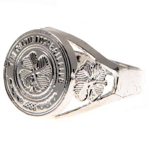 Celtic FC Silver Plated Crest Ring Large - Excellent Pick