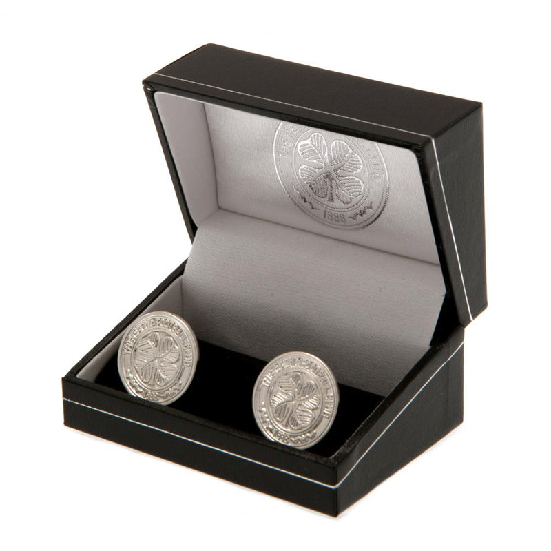 Celtic FC Silver Plated Formed Cufflinks - Excellent Pick