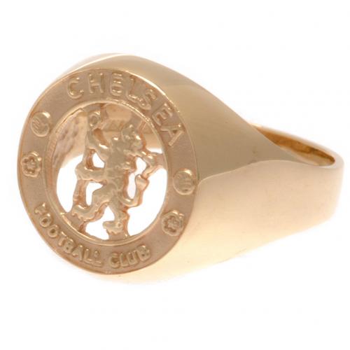 Chelsea FC 9ct Gold Crest Ring Medium - Excellent Pick