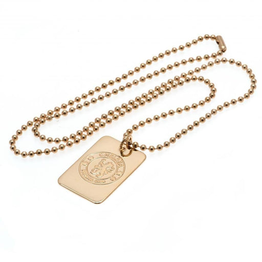 Chelsea FC Gold Plated Dog Tag & Chain - Excellent Pick
