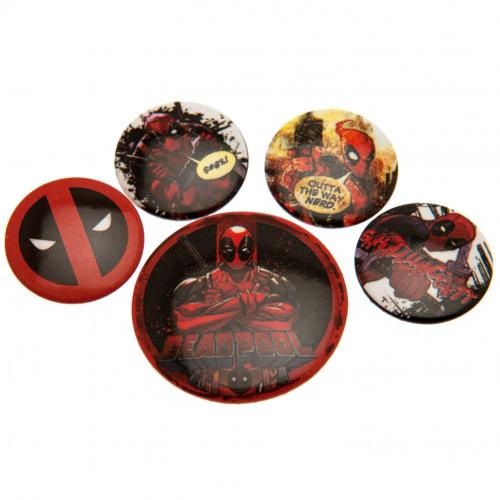 Deadpool Button Badge Set - Excellent Pick