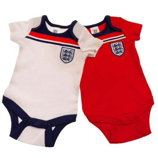 England FA 2 Pack Bodysuit 82 Retro 6-9 Mths - Excellent Pick