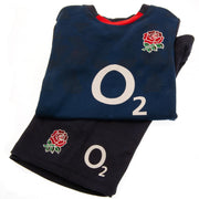 England RFU Shirt & Short Set 9/12 mths NV - Excellent Pick