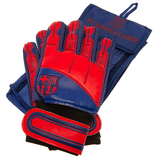 FC Barcelona Goalkeeper Gloves Kids DT - Excellent Pick