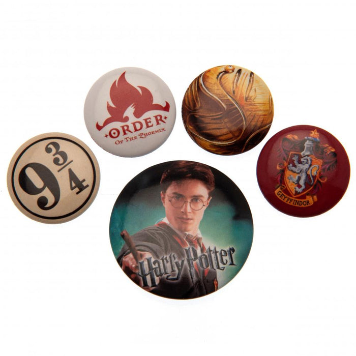 Harry Potter Button Badge Set Golden Snitch - Excellent Pick