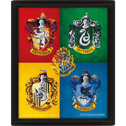 Harry Potter Framed 3D Picture Crests - Excellent Pick