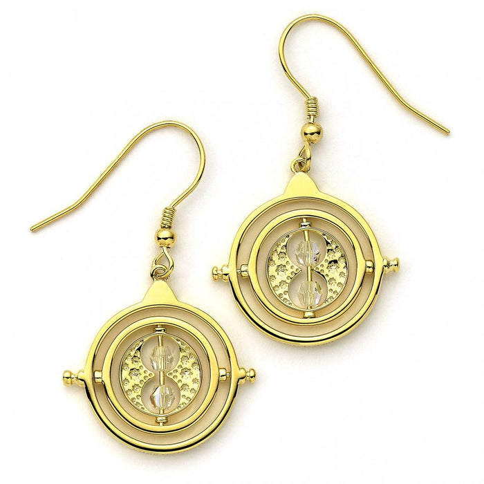 Harry Potter Gold Plated Crystal Earrings Time Turner - Excellent Pick