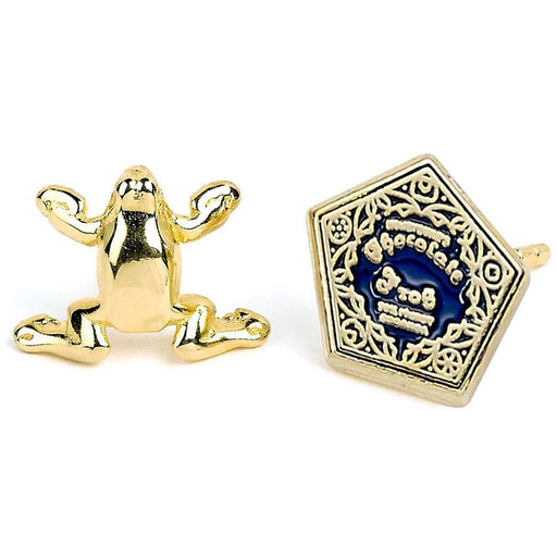 Harry Potter Gold Plated Earrings Chocolate Frog - Excellent Pick